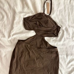 Never worn, With tags! Halter cutout dress!